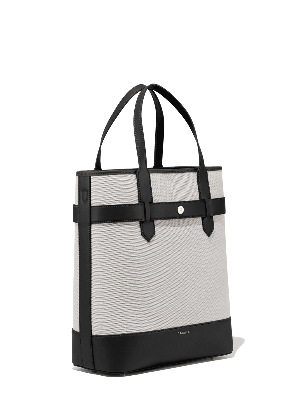 Burberry Society Tote Bag Large White/Black in Cotton - US