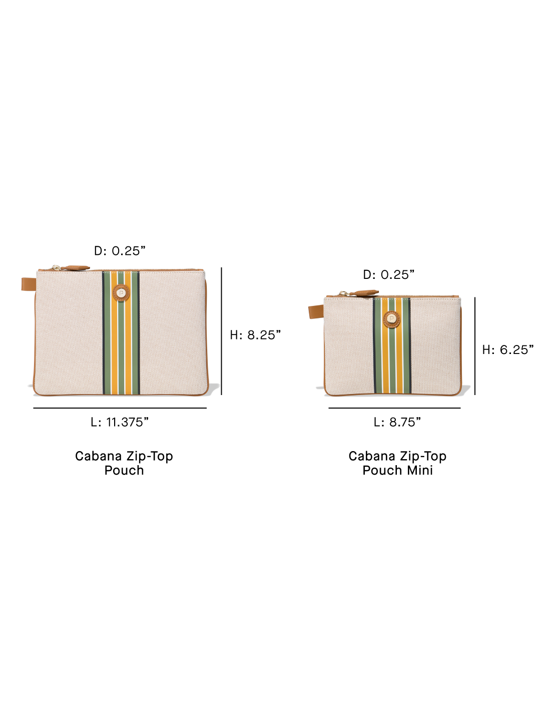 【Paravel】☆お洒落☆Medium Cabana Zip-Top Pouch PARAVEL Cabana Medium Canvas Zip-top Pouch MSRP $55 – DGFOutlet