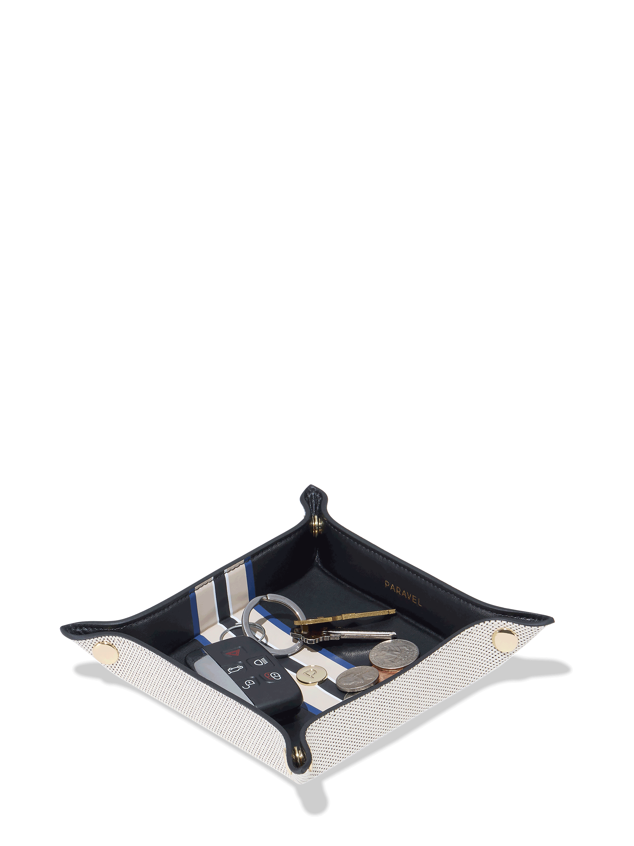 【Paravel】☆お洒落☆Cabana Valet Tray ValetTray_Domino_Black_ALT1.